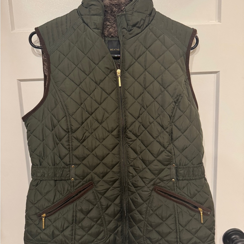Weatherproof Olive Quilted Women's Vest
